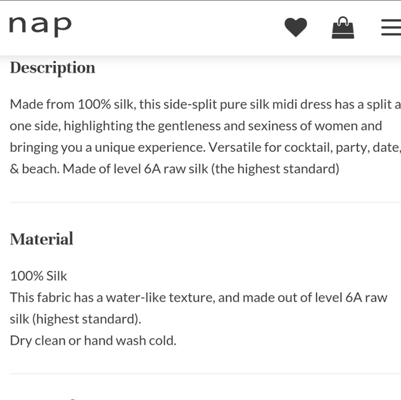 NWT Ruby Side-Split Silk Dress (Rosy Red) - NAP - Picture 7 of 12